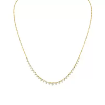 Yellow Gold Éternelle Diamond Trio Necklace