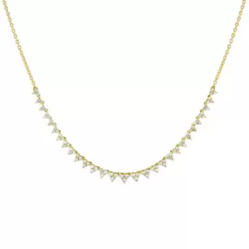 Yellow Gold Éternelle Diamond Trio Necklace