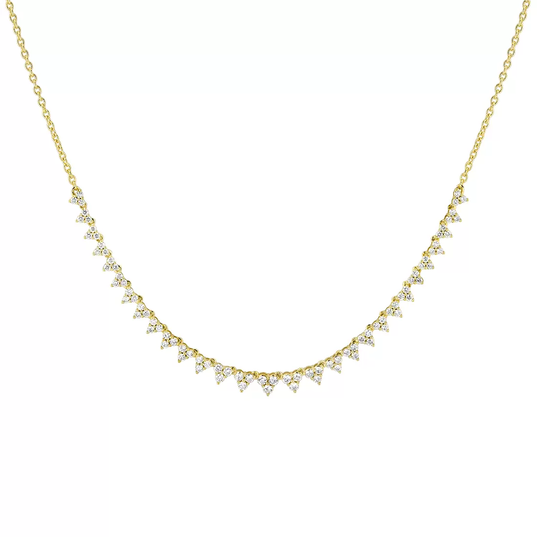 Yellow Gold Éternelle Diamond Trio Necklace