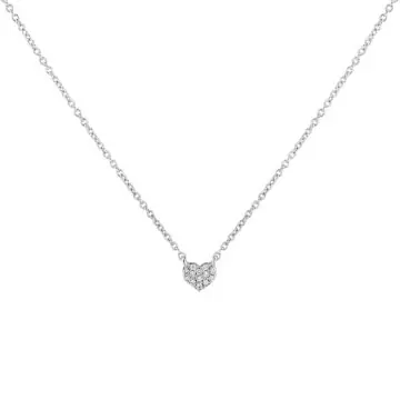 Yellow Gold Éternelle Small Diamond Heart Necklace