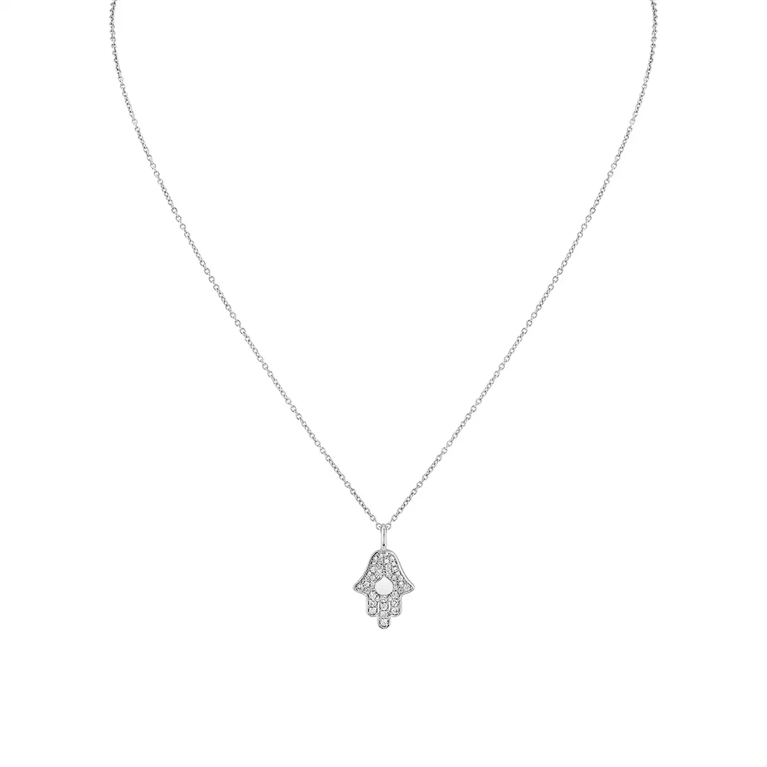 Yellow Gold Éternelle Diamond Hamsa Hand Pendant