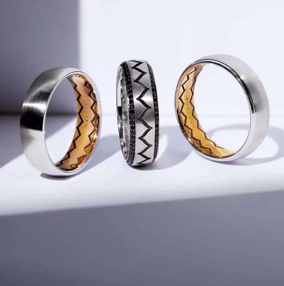 men's white gold wedding bands 2
