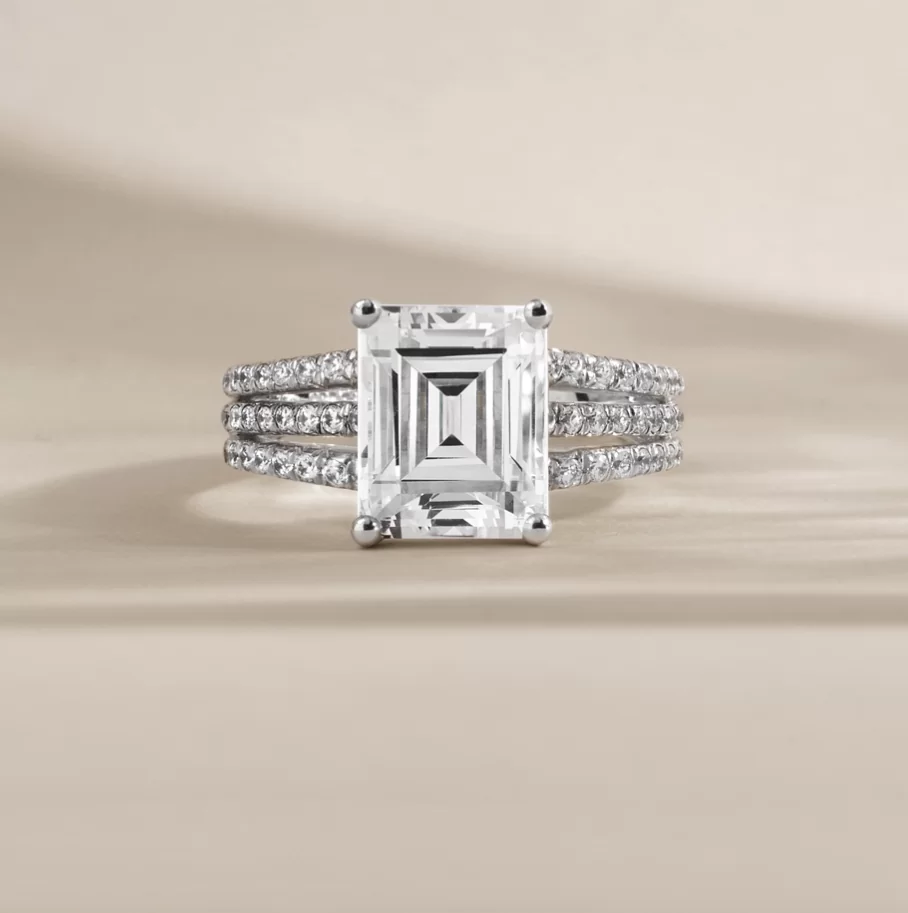 emerald cut diamond engagement rings 2