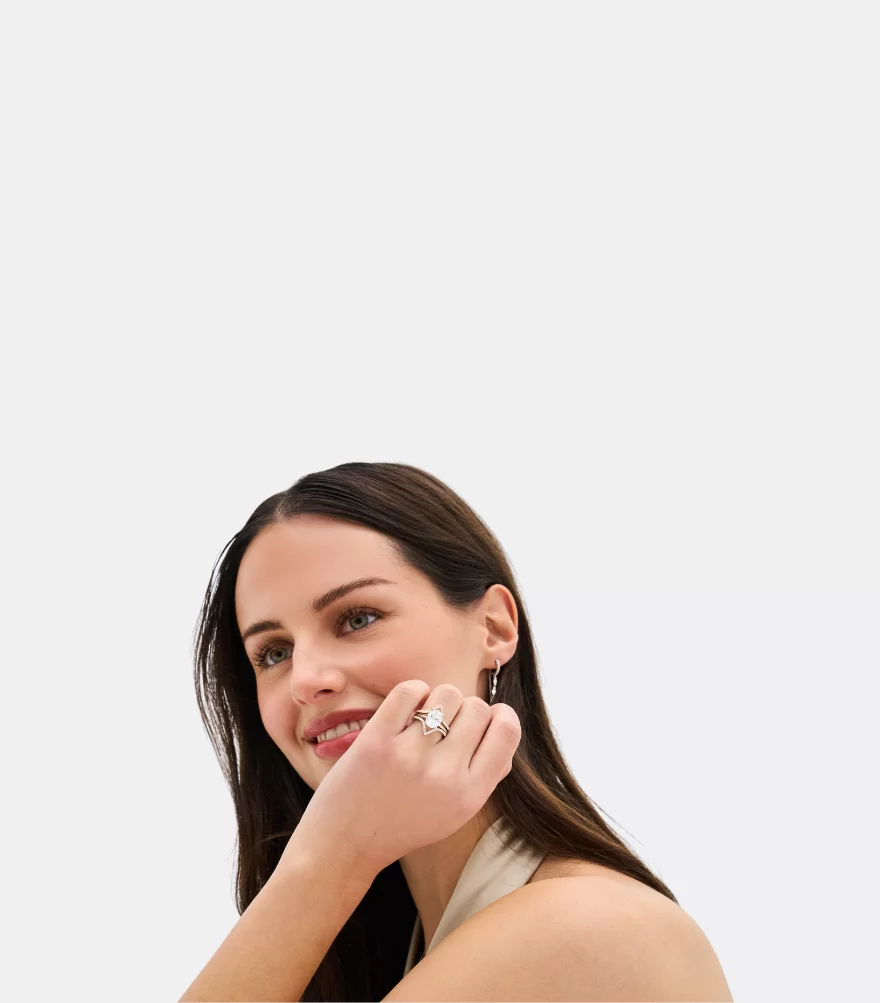 White Gold Engagement Rings (Mobile)