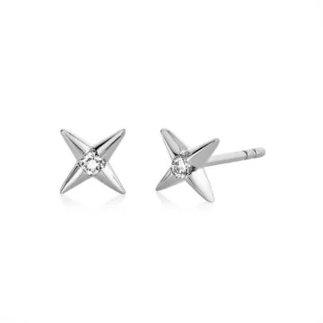 Yellow Gold Solaz Diamond Stud Earrings