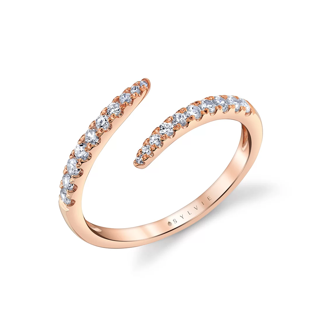 Yellow Gold Éternelle Open Twist Diamond Ring