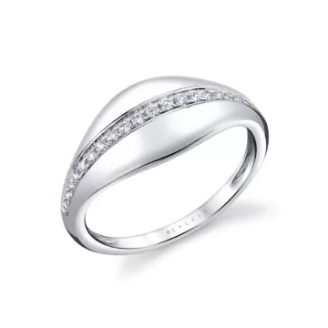 White Gold/Yellow Gold Auravie Two Tone Channel Diamond Ring