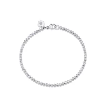 Yellow Gold Round Bezel Diamonds Bracelet