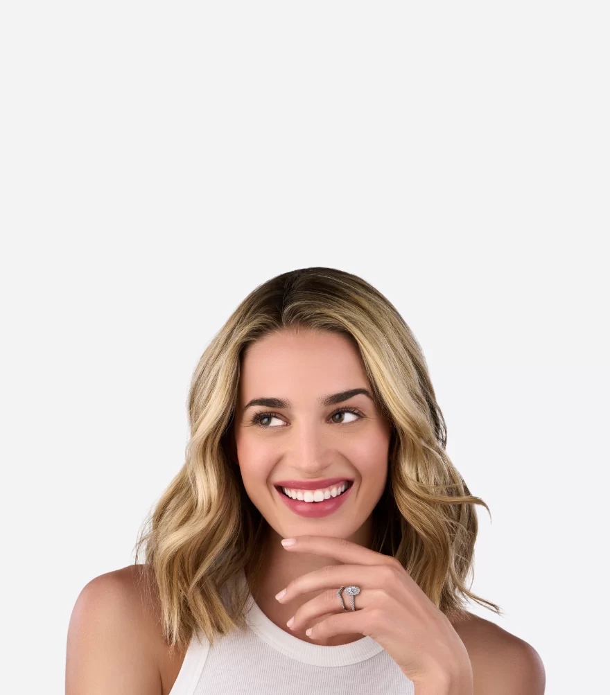 Halo Engagement Rings Top Web Banner - Mobile