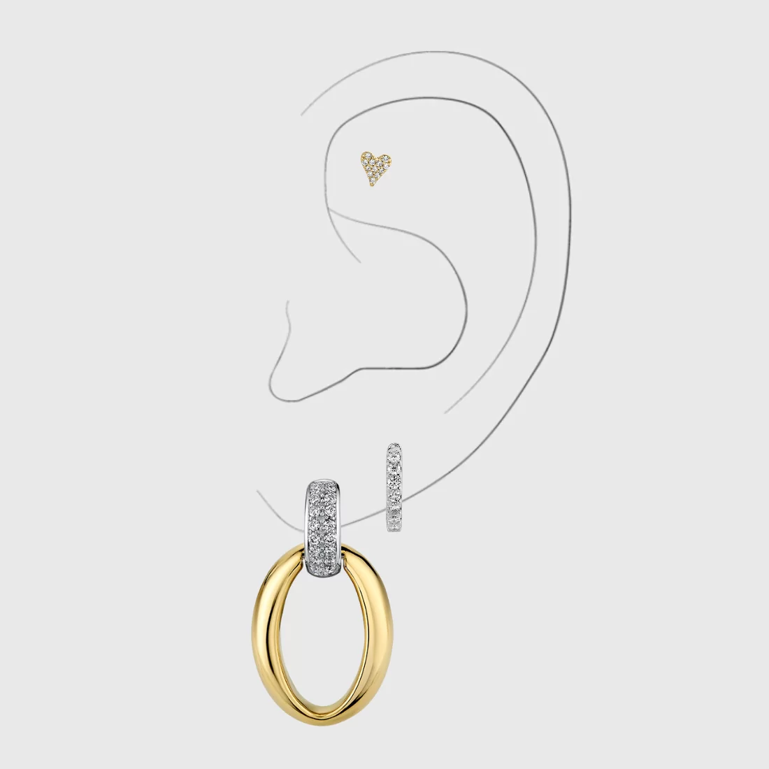 how to stack earrings 4