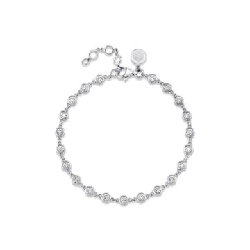 Yellow Gold Éternelle Bezel Round Diamond Bracelet