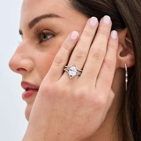 How to Stack an Oval Engagement Ring 2 how to stack oval engagement ring 2